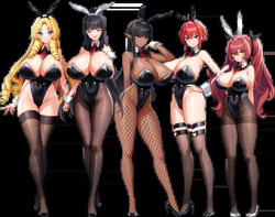 Motto! Haramase! Honoo no Oppai Isekai Oppai Bunny Gakuen! Main Characters sets Part 2