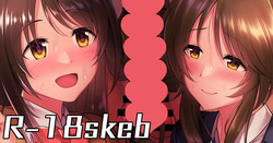 卯月と藍子がPくんにW髪コキ＆ぶっかけ