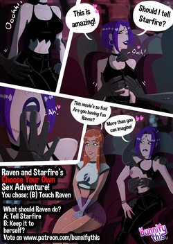 [Bunnify This] Raven and Starfire's Night Out CYOA Comic (Teen Titans) page 3