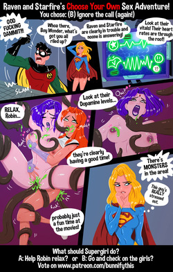 [Bunnify This] Raven and Starfire's Night Out CYOA Comic (Teen Titans) page 9