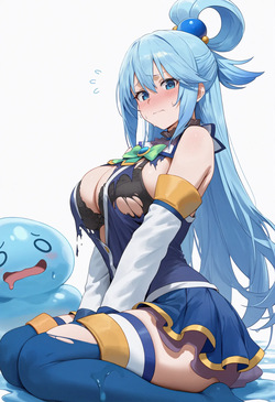 [Kawaii Xgirl] Aqua x Darkness [AI Generated] page 4
