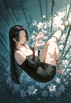 BOA HANCOCK'S SHIBARI-SUSPENDED BLISS, DEWDROPS ON THE LILIES [AI Generated] page 10