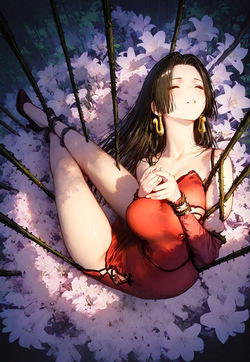 BOA HANCOCK'S SHIBARI-SUSPENDED BLISS, DEWDROPS ON THE LILIES [AI Generated] page 3