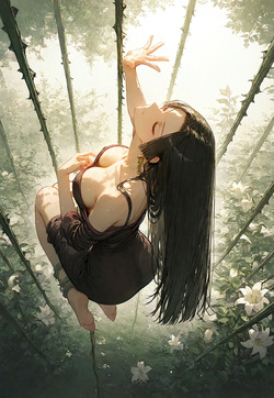 BOA HANCOCK'S SHIBARI-SUSPENDED BLISS, DEWDROPS ON THE LILIES [AI Generated] page 4