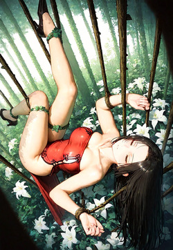 BOA HANCOCK'S SHIBARI-SUSPENDED BLISS, DEWDROPS ON THE LILIES [AI Generated] page 6