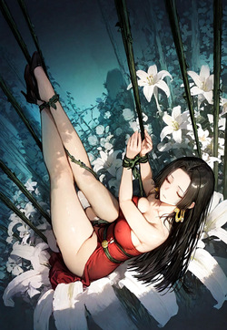 BOA HANCOCK'S SHIBARI-SUSPENDED BLISS, DEWDROPS ON THE LILIES [AI Generated] page 9