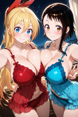 [FRACTURE AI] CHITOGE AND ONODERA (AI Generated) page 4