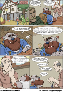[DudeBulge] The Kobold's Bodyguard (Ongoing) page 2