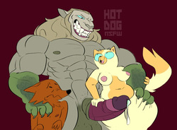 [hotdognsfw] Adventure Time - Vampire King x Cake the Cat /  Mr. Fox page 1