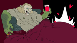 [hotdognsfw] Adventure Time - Vampire King x Cake the Cat /  Mr. Fox page 2