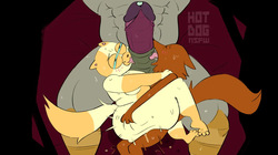 [hotdognsfw] Adventure Time - Vampire King x Cake the Cat /  Mr. Fox page 3
