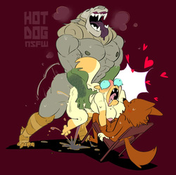 [hotdognsfw] Adventure Time - Vampire King x Cake the Cat /  Mr. Fox page 4