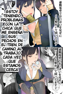 [Komatsuna Salad (Hazuki Ten)] Tsuukin Densha de Oppai o Mise ni Kuru Musume ga Ite Komattemasu｜Estoy teniendo problemas con la chica que me enseña sus pechos en el tren de camino al trabajo cada vez que estamos cerca [Spanish] [Imperio Scan] page 1