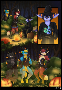[SiDniTheFox] Halloween Witches page 4