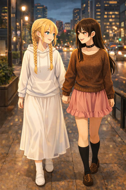 Bella and Emma Board Game Cafe Date [AI Generated] page 5