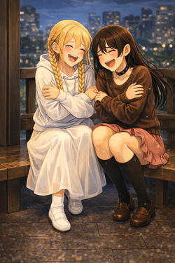 Bella and Emma Board Game Cafe Date [AI Generated] page 7