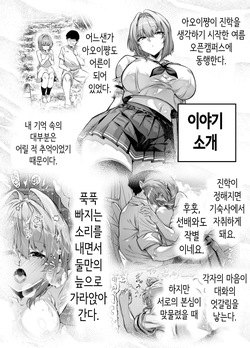 [Suiren no Yado (Asakawa)] Natsu no Yari Naoshi 6 -Natsu to Inaka to Osananajimi no Imouto- | 여름의 재시작 -여름과 시골과 소꿉친구 여동생- [Korean] page 3