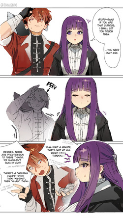 [Enn Hentai, Fake Enn] Fern X Stark 1 - Fern is Impatient page 2