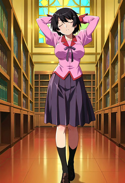 [Vanitas AI] Hanekawa Tsubasa (Short Hair) 13 [AI Generated] page 4