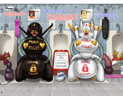 [Sheepl (EvilSheepl/Thesheepl)] She-ra Diaper Goo TF &amp; Public Toilet Girls page 2