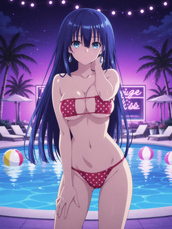 [Kurohime] 夕桐アヤノ（ナイトプール）[AI Generated] page 10