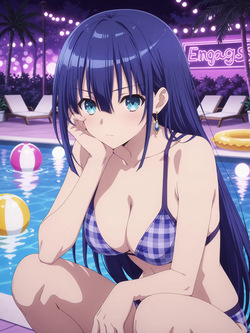 [Kurohime] 夕桐アヤノ（ナイトプール）[AI Generated] page 4