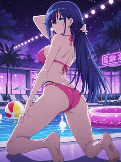 [Kurohime] 夕桐アヤノ（ナイトプール）[AI Generated] page 5