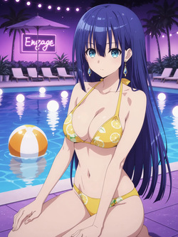 [Kurohime] 夕桐アヤノ（ナイトプール）[AI Generated] page 6
