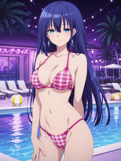 [Kurohime] 夕桐アヤノ（ナイトプール）[AI Generated] page 7