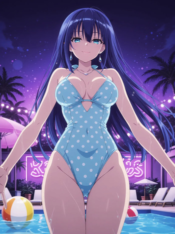 [Kurohime] 夕桐アヤノ（ナイトプール）[AI Generated] cover
