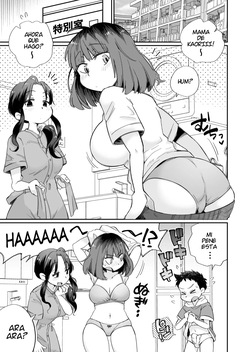 [Megitsune Works] Ofuro-gakari no Kaori Mama ~Go kinjo Mama-tachi to ofuro de ecchi na obenkyou♥~ | La Mama de Kaori es Asistente de Baños ~Tomando lecciones sexuales en el baño con las mamas del vecindario~ [Spanish] [Harenchi no Fansub] page 2
