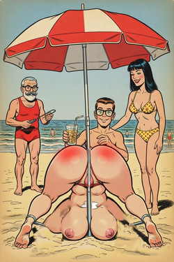 1950s Nude in School (NIS) and Cousins Don't Need Modesty (Silver Age Art inspired) ENF - Eddie Davidson (My Creations) [AI Generated] page 6