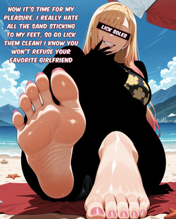 Censored date with Marin on Beach [AI generated] page 5