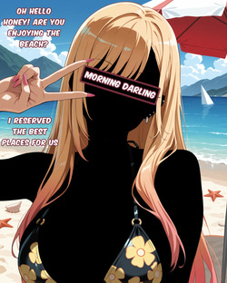 Censored date with Marin on Beach [AI generated] page 7